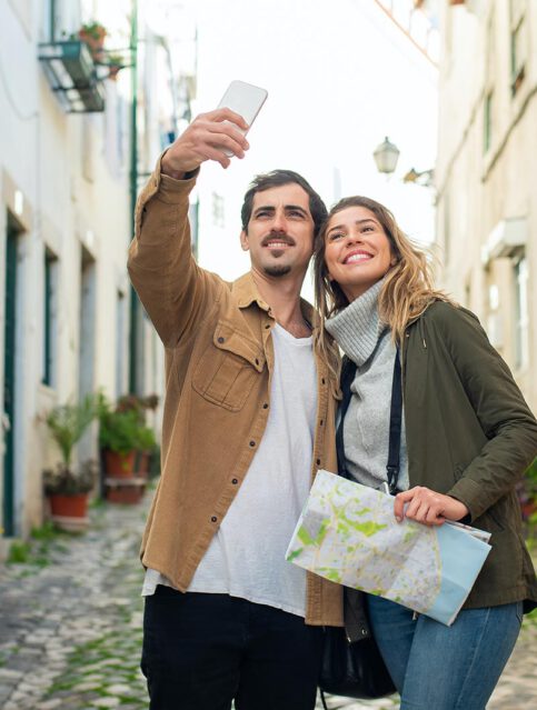Voor wie is Lott? Stel vakantiegangers vakantiehuizen vakantie Frankrijk.