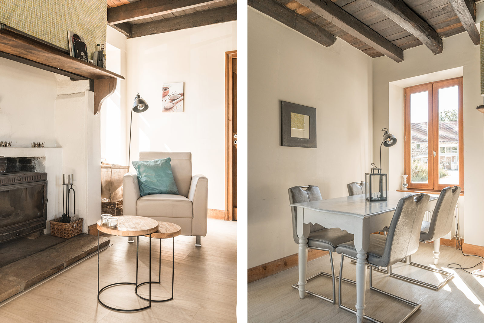 Wohnzimmer Ferienhaus LOTT La-Bastide Diptychon Atmosphäre.