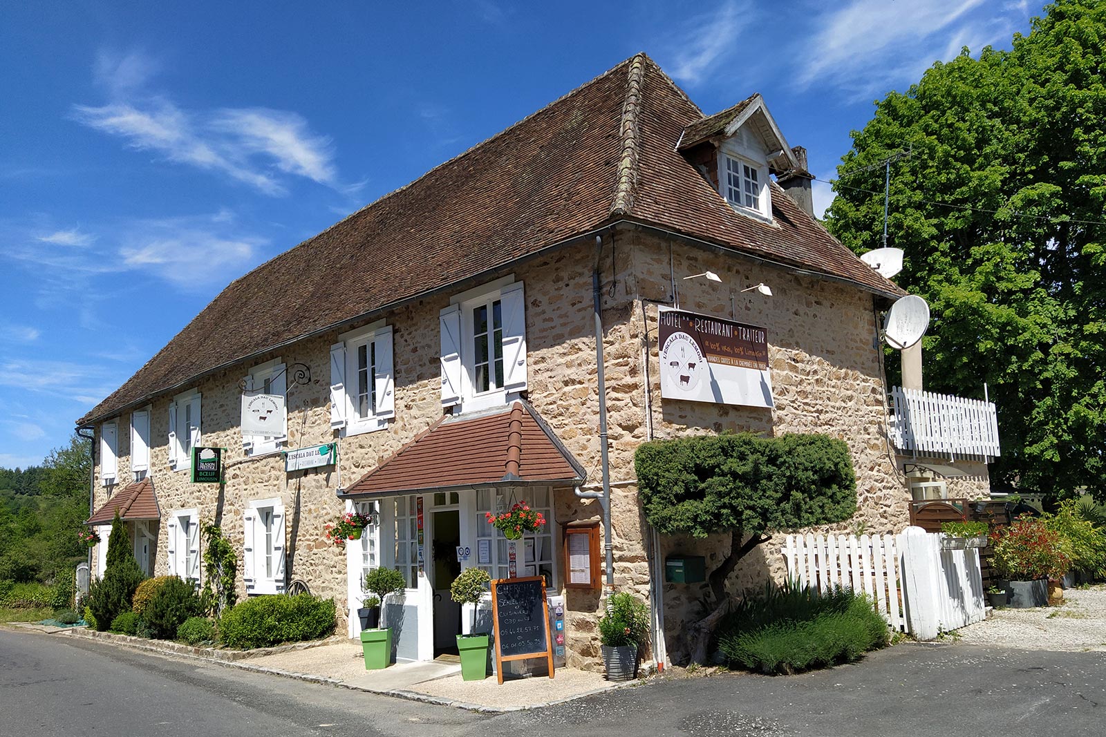 Eten en drinken restaurants in de Haute-Vienne Frankrijk