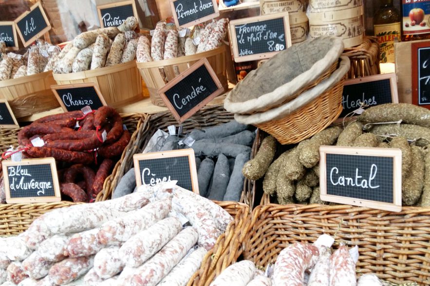 Franse streekproducten uit de Puy-de-Dôme, Frankrijk.