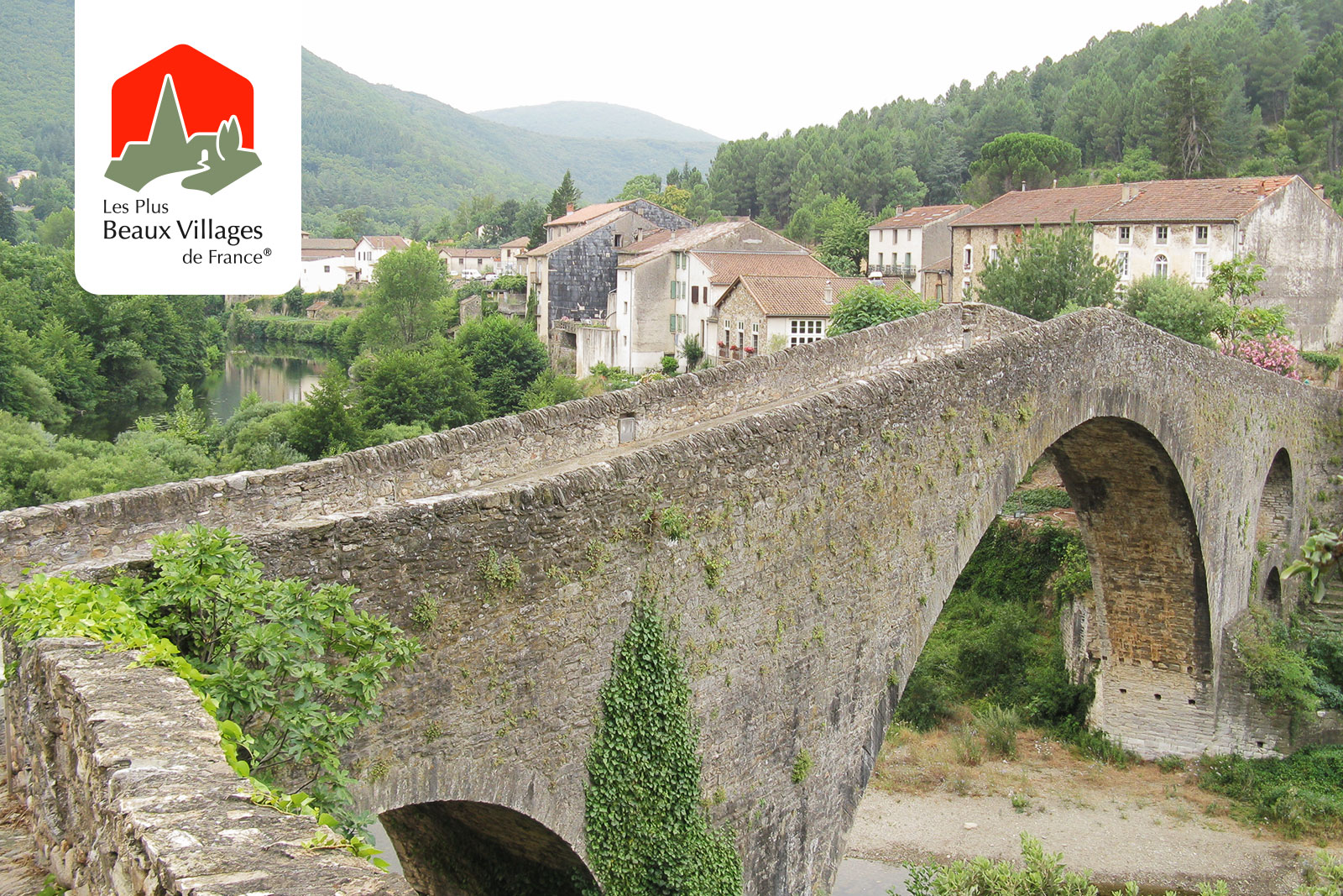 Plus Beaux Villages de France. Most beautiful villages of Hérault (Occitania) France.